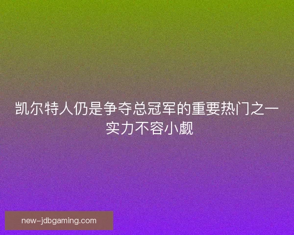 凯尔特人仍是争夺总冠军的重要热门之一 实力不容小觑